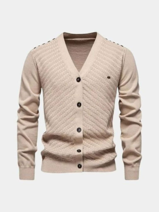 V Neck Knitwear Cardigan - Casa  Laro CASA LARO
