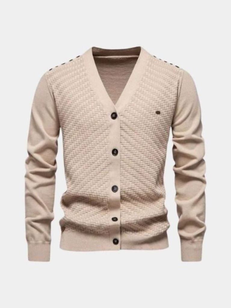 V Neck Knitwear Cardigan - Casa  Laro CASA LARO